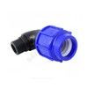 Отвод компрессионный ПЭ Дн 63х2"х90гр НР Ру16 ТПК-АКВА 50016302, миниатюра — 2